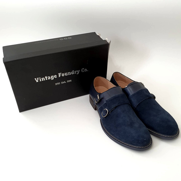Vintage Foundry Co. Obsidian Monk Strap Suede Shoe main image 6